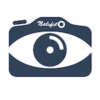 Petit logo Nalofoto bleu blanc pour carte de la presqu'île du Cap Fréhel