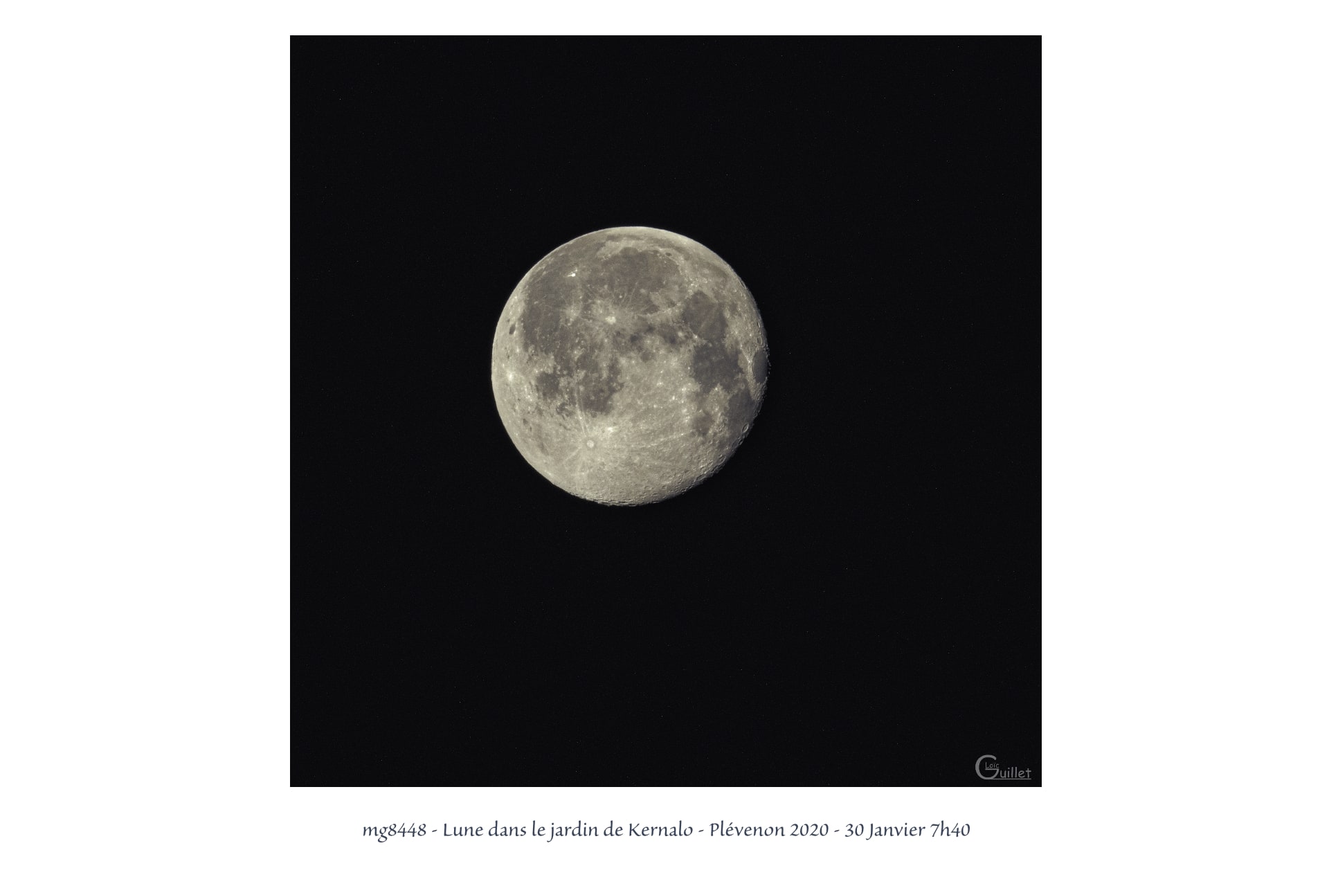 portfolio du photomarcheur - Lune dans le jardin de Kernalo