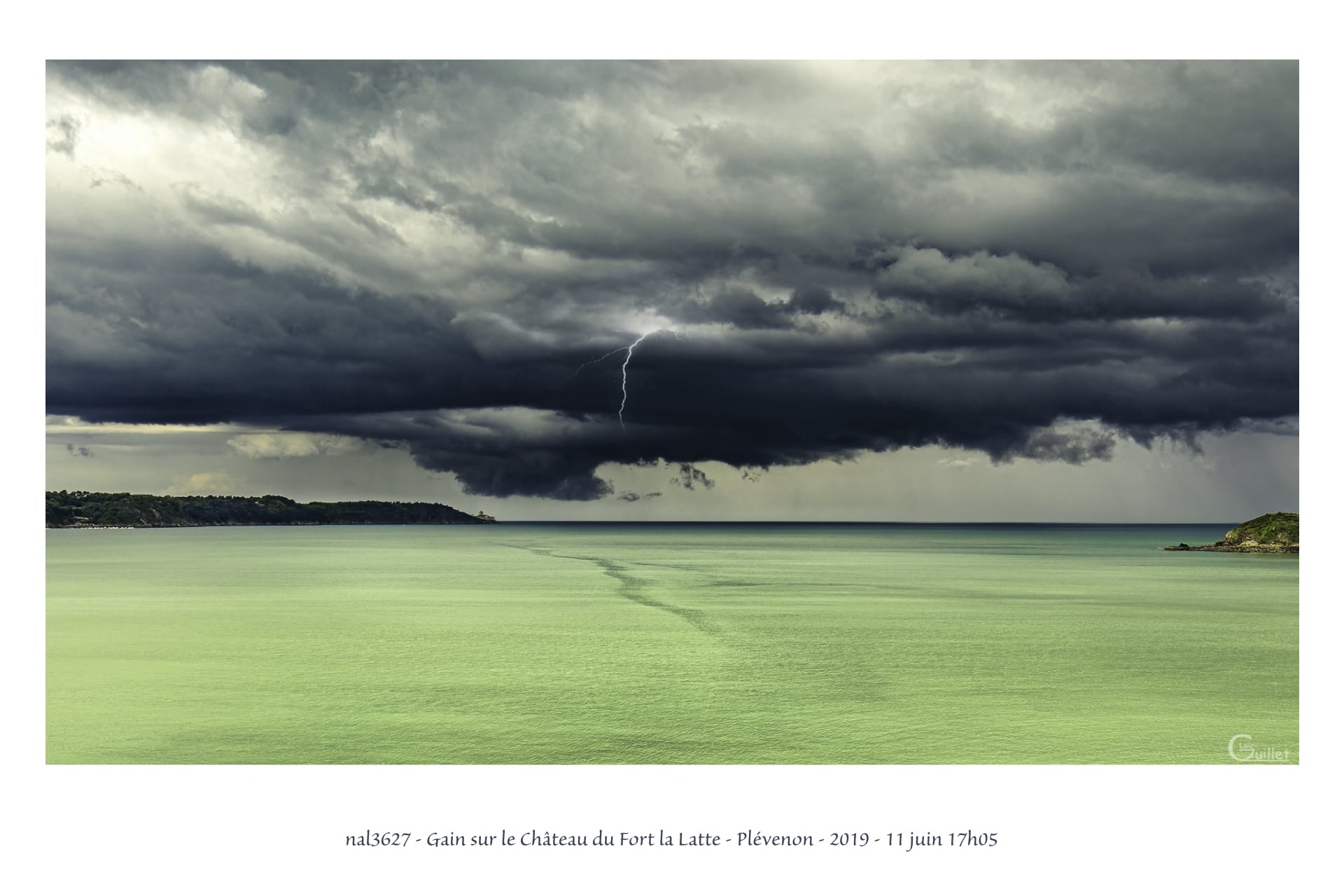 portfolio du photomarcheur - orage dans la baie de la Fresnaye